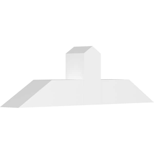 Ekena Millwork Portland Architectural Grade PVC Gable Bracket, 48"W x 14"H x 6"D x 6"F, 7/12 Pitch GBP048X14X0606POR00 - main